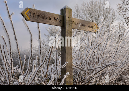 Pennine Way Wegweiser Dufton England Stockfoto