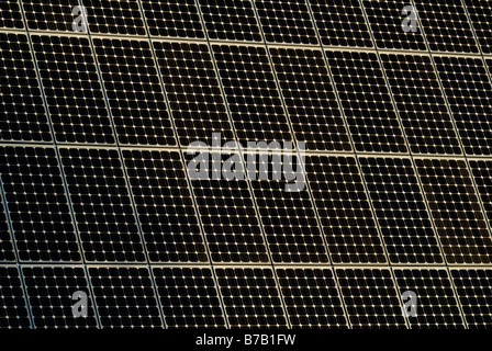 Solarenergie-Kraftwerk, in dem Dorf Barver, Niedersachsen, Deutschland. Stockfoto