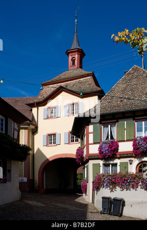 Das historische Zentrum von Burkheim Stockfoto