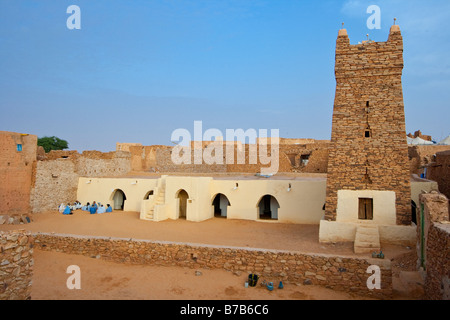 Freitags-Moschee in Chinguetti Mauretanien Stockfoto