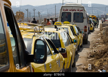 Checkpoint Huwara außerhalb Nablus im Westjordanland Palästina Stockfoto