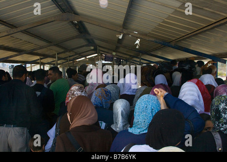 Checkpoint Huwara außerhalb Nablus im Westjordanland Palästina Stockfoto