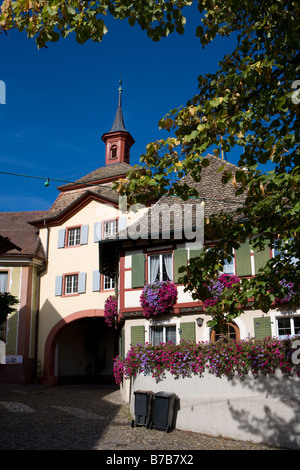 Das historische Zentrum von Burkheim Stockfoto