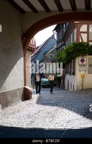 Das historische Zentrum von Burkheim Stockfoto