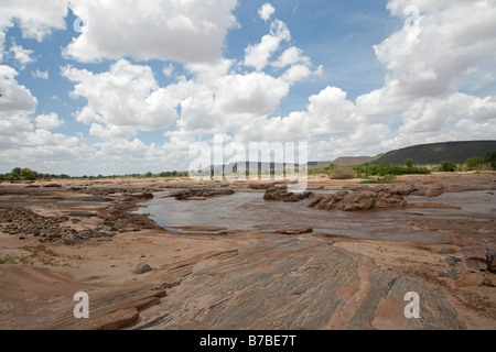 Galana River Lugards Falls Tsavo East Nationalpark Kenia Stockfoto