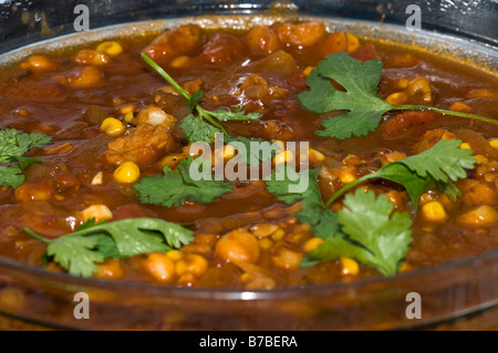 Pozole: Schweinefleisch und Hominy-Eintopf Stockfoto