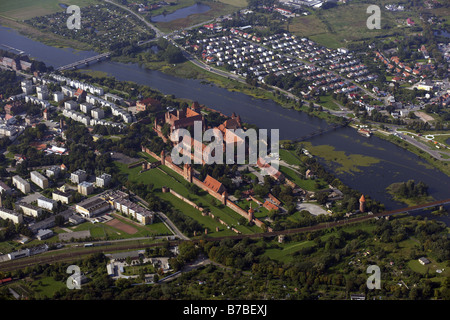 Marienburg bei Weichsel, größte gemauerte Gebäude von Europa, Polen, Marienburg Stockfoto