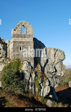 die alte Kapelle in "Roche Fels" bei Roche in der Nähe von st.austell,cornwall,uk Stockfoto