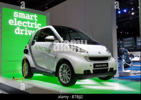 Smart ForTwo Electric Drive auf der 2009 North American International Auto Show Stockfoto