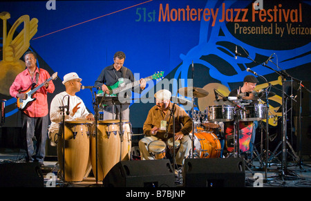 AFRO CUBAN FUSION an der 51. MONTEREY JAZZ FESTIVAL MONTEREY CALIFORNIA vorgeformt Stockfoto