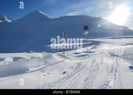 Schneelandschaft Ahorn Berge Österreich Stockfoto