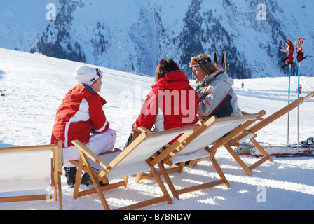 Die White Lounge Café-bar Ahorn Berge Mayrhofen Österreich Stockfoto