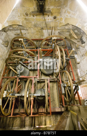 Kirchenglocken und Bellringing Masham Stockfoto