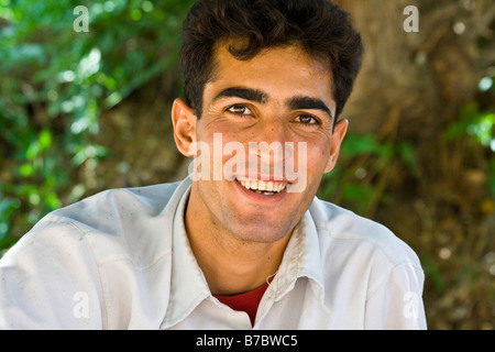 Iranische Jüngling in Yazd, Iran Stockfoto