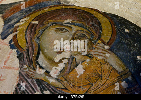 Fresko an der Decke der Kirche Schnalle oder Tokali Kilise in das Göreme Open Air Museum in Cappadocia Türkei Stockfoto