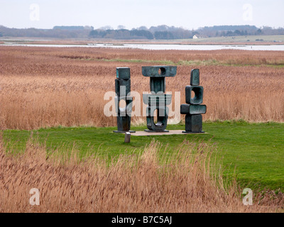 BARBARA HEPWORTH SKULPTUR SNAPE MALTINGS SUFFOLK Stockfoto