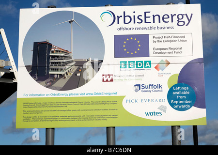Der Orbis Energie Zentrum Lowestoft Suffolk England Stockfoto
