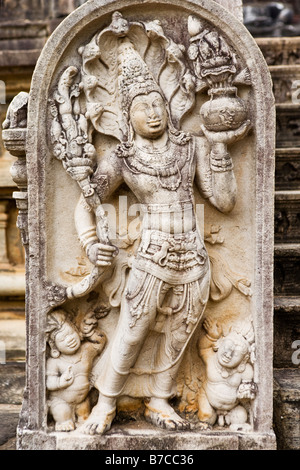 Historische Ruinen auf der antiken Stadt Polonnaruwa, Sri Lanka Stockfoto