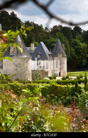 Schloss von La Chatonniere, Indre et Loire, Frankreich Stockfoto