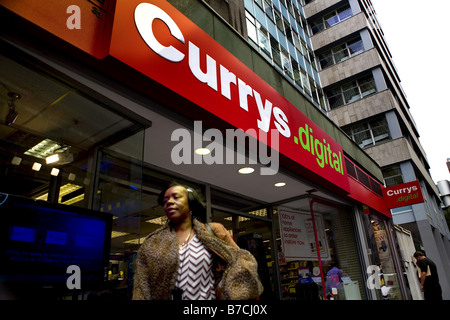 Einem Currys digital Store in Moorgate London Stockfoto