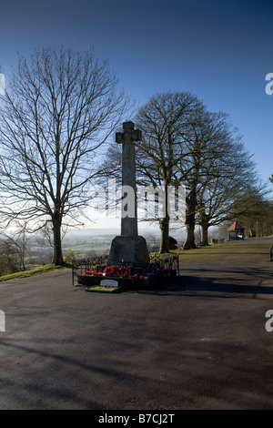 Winter im Park zu Fuß, Shaftesbury, Dorset, England, UK Stockfoto