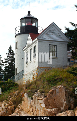 Bass Harbor Head Leuchtturm Licht Stockfoto