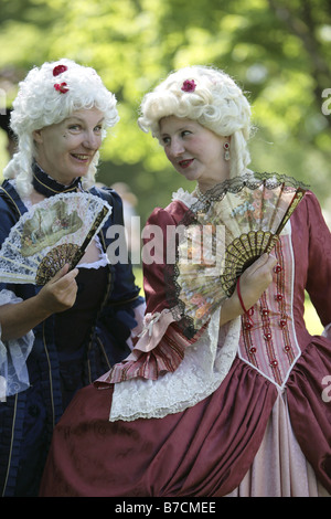 Damen in der Barockzeit, Deutschland, Sachsen, Zwickau Stockfoto