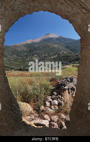 alte mine auf der Insel Milos, Griechenland Stockfoto