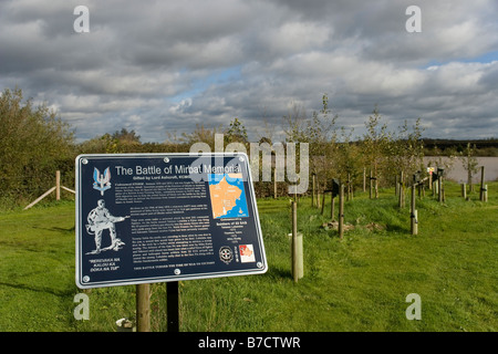 Schlacht von Mirbat Mahnmal an die nationale Gedenkstätte Arboreteum bei Alrewas, Staffordshire, England Stockfoto