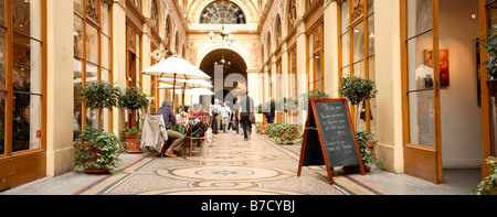 DIE GALERIE VIVIENNE SHOPING ARCADE-PARIS Stockfoto
