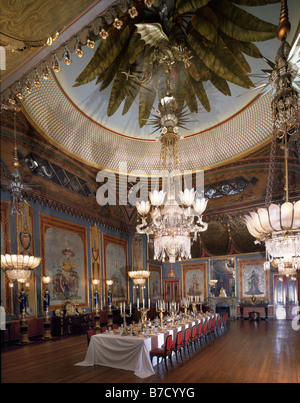 Royal Pavillon Brighton Bankett-Raum Stockfoto