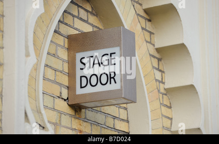 Bühneneingang Licht am Brighton Dome Theatre in East Sussex. Bild von Jim Holden. Stockfoto