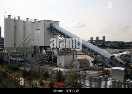 Hanson fertig gemischte Betonwerk auf London Olympiastadion Baustelle Stockfoto