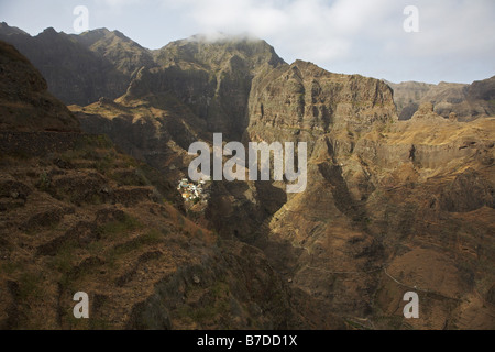 Fontainhas, Cap Verde Inseln, Cabo Verde, Santo Antao, Ponta Do Sol Stockfoto
