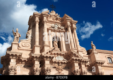 Syrakus Kathedrale, Ortygia, Syrakus, Sizilien Stockfoto