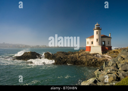 Coquille Fluss Leuchtturm in Bullards Beach State Park-Oregon-USA Stockfoto