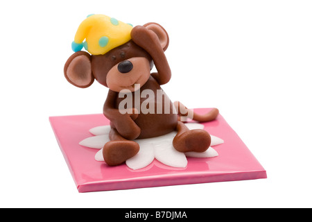 zuckerhaltige Figur Spielzeug Dekoration Zucker Schokolade kleine Stückchen Dessert Karamell Geschmack Favorit genießen Ornamentik Dekoration Stockfoto