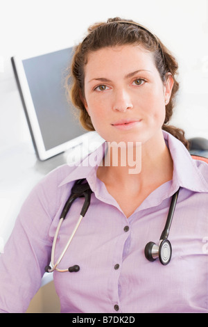 Ein Porträt von einer Ärztin Stockfoto