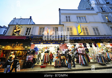 Souvenir-Shop am Montmartre, Frankreich, Paris Stockfoto