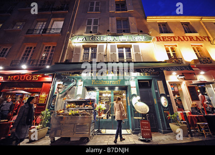 Restaurant La Cremaillere in Montmartre, Frankreich, Paris Stockfoto
