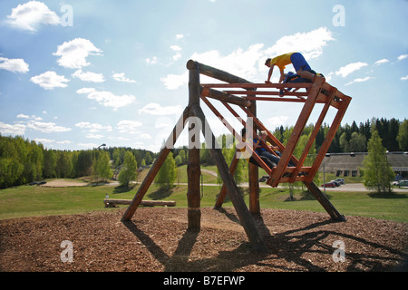 Schwingen Sie im Tehvandi, Valga County, Estland, Europa Stockfoto