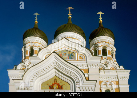 Alexander Nevski russische orthodoxe Kathedrale in Oberstadt Toompea in Tallin, Estland Stockfoto