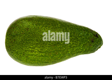 frische Avocado isoliert auf weißem Hintergrund Stockfoto