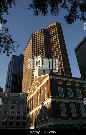 Faneuil Hall & Bürogebäude, Boston, Massachusetts, USA Stockfoto
