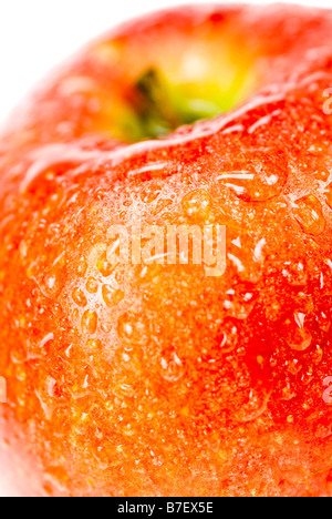 Köstlich frischer Apfel Hintergrund Stockfoto