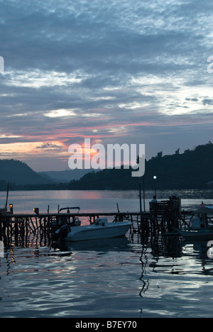 Sonnenuntergang in Coron, Palawan, Philippinen Stockfoto