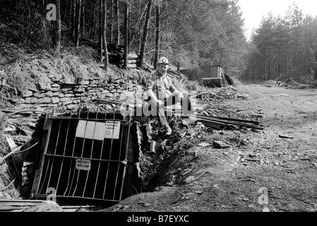 Harvey Gwilliam Kumpel bei seinem Cannop Drift-Mine im Forest of Dean Gloucestershire England UK Stockfoto