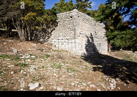 Vor der Rathaus-Gebäude in Sesimbra Schloss, Distrikt Setúbal, Portugal. Stockfoto