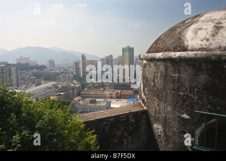 Blick auf Macau Guia fort, Macau Stockfoto