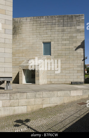 Centro Gallego de Arte Contemporaneo (CGAC) in Santiago De Compostela, Spanien. Von Alvaro Siza Vieira entworfen Stockfoto